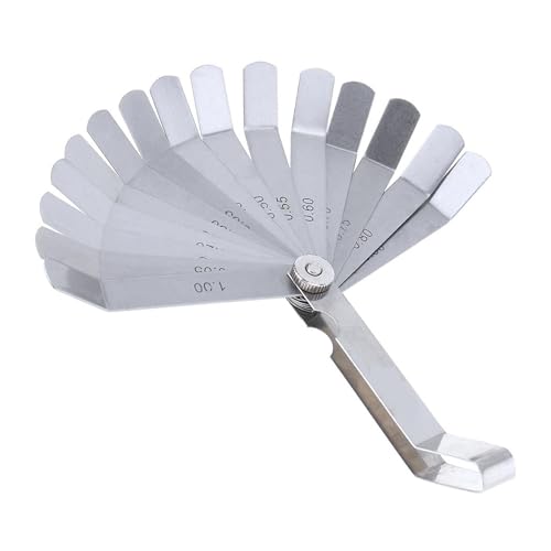 Calibrador de espesores acero curvado 0.05-1 mm 16 piezas miniatura 3