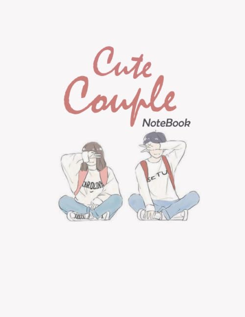 Notebook Cute Couple journal for women and men: 8.5 X 11 inch 21.5 X 27.94 cm 120 pages journal cute design simple cover