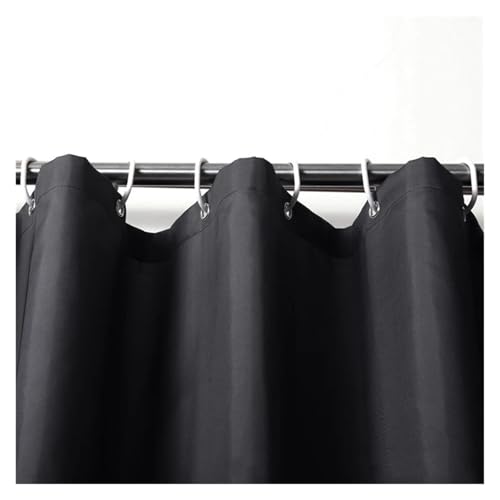 Rideau de douche noir imperméable pour moderniser une salle de bain