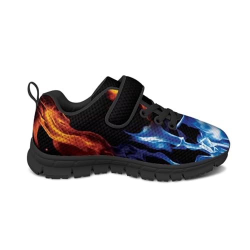 Kids Shoes for Boys Single Buckle Running Walking Sneakers Breathable Lightweight Sports Shoes US-11-2.5