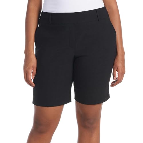Hilary Radley Women's Pull On Mid Rise Stretch Comfort Bermuda Shorts4