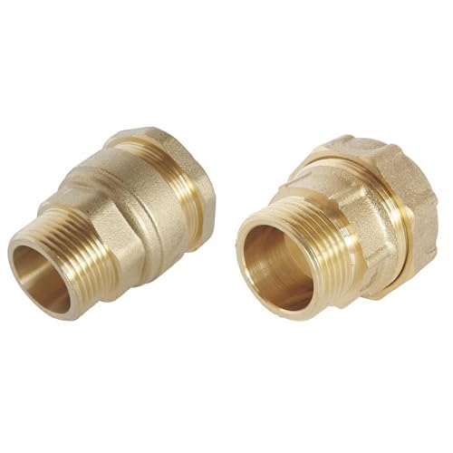 Raccord laiton tube PE 20mm pour circuit arrosage de jardin et maison