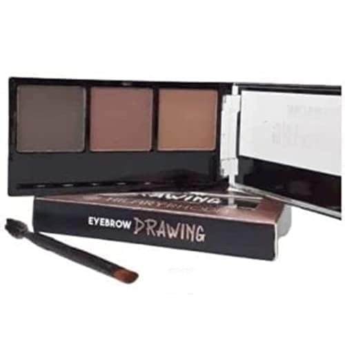 Image of Ultimate Eyebrow Drawing Palette and Eye-Spy Pen Eyeliner 12 Hour Stay Bold and 5 Step Matte Lipstick Red Edition ComboOf 3