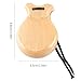 ZHOUSUFEN 2 Pcs Traditional Flamenco Castanets Spanish Castanets with String Hand Percussion Music Instrument for Beginner, 8.8*6.5cm