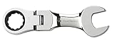 GearWrench 9555 14mm Stubby Flex-Head Combination Ratcheting Wrench