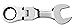 GearWrench 9555 14mm Stubby Flex-Head Combination Ratcheting Wrench
