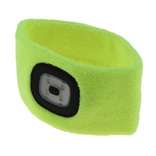 Gepnoo Mãos LED LED Iluminado Automada Headlamp Trançado Headband Band, Amarelo