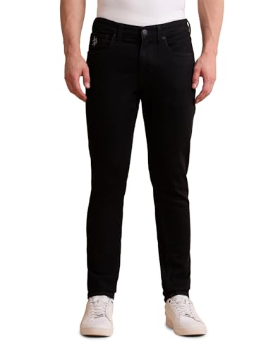 Image of U.S. Polo ASSN. Denim Jeans for Men - Slim Tapered Fit, Mens Jeans for Office & Regular Wear