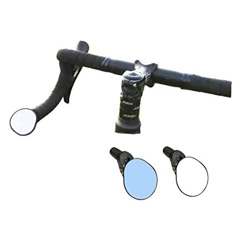 Hafny Drop Bar Bike Mirror, HD, Shatter-Proof, HD Convex Blue Glass Mirror, Bar End Bike Mirror, Bicycle Mirror, Cycling Mirror, HF-M956S-FR06(Automotive Grade Glass Lens) Cover