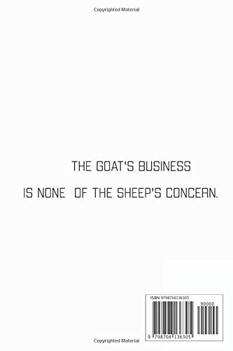 Be the goat: Goat Lovers Journal Notebook/Journal Gift - Image 2