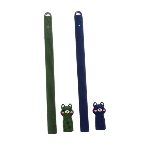 CONGARTENO 2個対応 かわいいデザインの製ペンカバー 滑り止め機能付き 落下