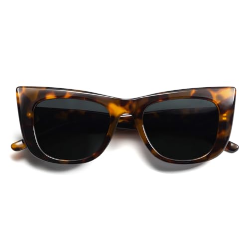 SOJOS Cat Eye Sunglasses for Women Polarized Trendy Style SJ23092