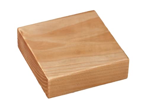 Peanas madera recta. Madera maciza. Acabado Roble claro mate. Varias medidas (10*10*3) Cover