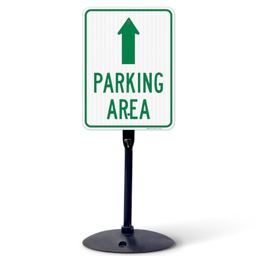 Parking Area with Ahead Arrow Sign,