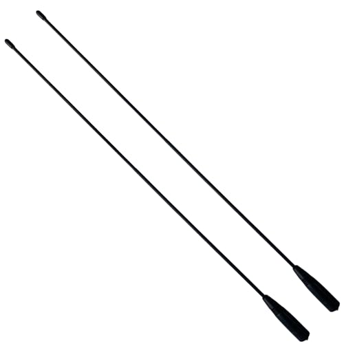 NA-320A Tri Band SMA-Female Antenna 17.7 inches 144/220/440MHz High Gain Walkie Talkie Antenna Compatible with UV-17 DM-1701A UV-32 DM-32 UV-82 UV-5R UV5-RH UV-5RM BF-888S Radio Accessories(2Packs)