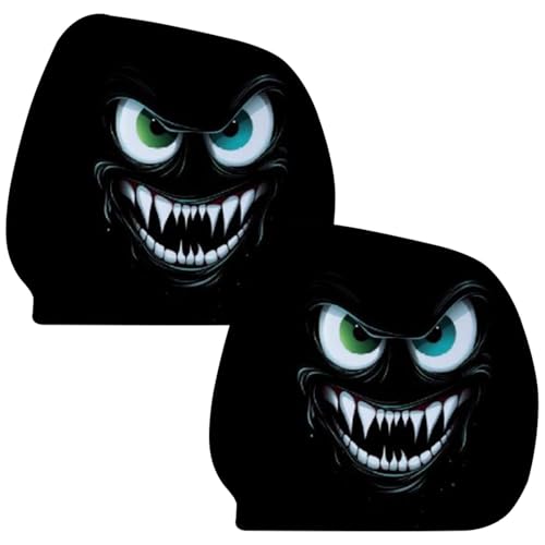 Tktouci Funda para Reposacabezas De Coche,2 Piezas Funda para Reposacabezas de Asiento de Coche | Protectora para Bromas para Viajes Diarios,Familiar Vehículo Camión Carretera Hogar Diario