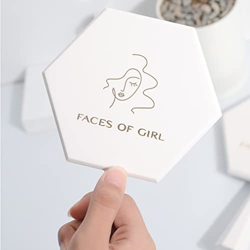 Handheld Mirror With Handle, Large Cute Hand Held Mirror For Shaving Salon, Rimless Handheld Makeup Mirror, Single-Sided Portable Travel Vanity Mirror, Bathroom Hand Mirrors For Men & Women(Large) #TOP5