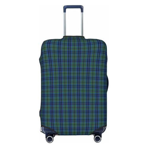 Marshall Clan Tartan Luggage Cover, Protective Washable Suitcase Cover - Travel Fashion Elastic Suitcase Protector Small