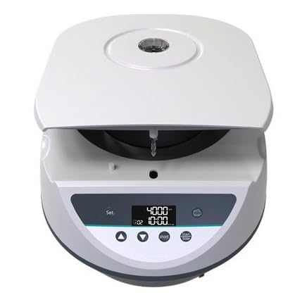 Low Speed Centrifuge Lab Separator Machines Max Speed 500-5000 r/min Max RCF 3074xg 6 * 15ml Centrifuge Tube Electronic Lid Lock Sound Insulation Cover Stepless Speed Regulation LCD Display