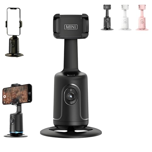 Keilani Auto Tracking Tripod, Keilini Auto Tracking Tripod, No App Required, Gesture Control, Auto Face Tracking Tripod 360 Rotation with Stand for Live Video(Black)