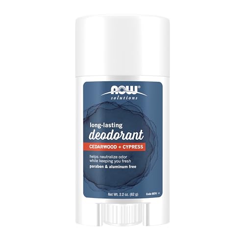 NOW Solutions, Long Lasting Deodorant, Cedarwood and Cypress, Paraben & Aluminum Free, 2.2-Ounce