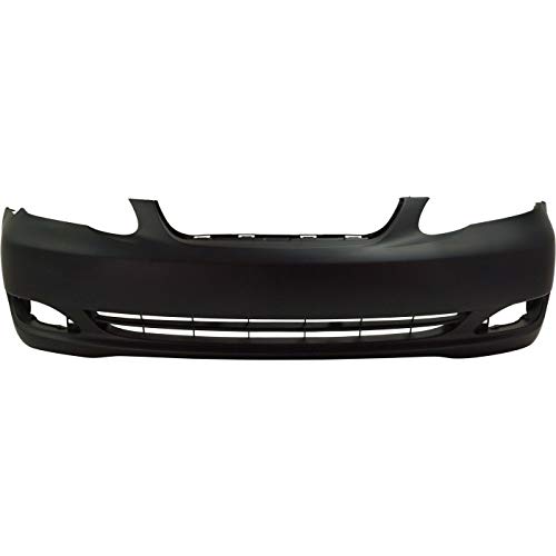Fitparts Compatible With Front Bumper Cover 2005-2008 Toyota Corolla Ce Le Sedan 05-08. New, Primed And Ready For Paint. With Fog Light Holes. To1000297 521190Z938 2006 2007 #TOP1