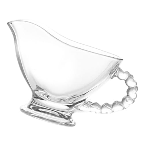 AUTSUPPL Western Food Tableware Juice Bucket Dinnerware Flatware Gravy Boats Gravy Pitcher Condiment Bowl Gravy Serving Boat Condiment Boats Sauce Container Gravy Sauce Boats Glass