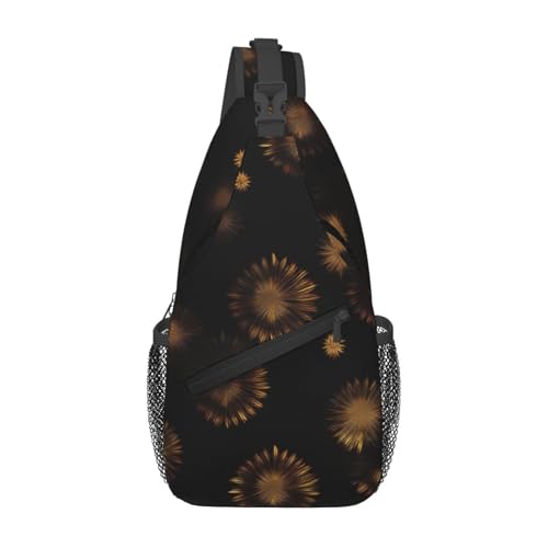 Mochila cruzada deportiva negra para senderismo unisex