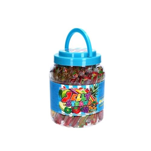 SPESHOW Jelly Straws Frucht Gelee Sticks – Bunt Gemischte Vorratsbehälter – Assorted Flavour – OG ASIA – 1.4kg