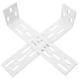 Abaodam Curtain Track Mounting Support Bracket 2Pcs Sturdy Stainless Steel Wall Brackets for Motorized