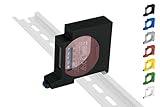 Hutschienenhalter/Adapter Single für Shelly 1 / 1PM DIN Rail bracket (35mm) (Schwarz (Prime))