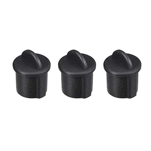 Tapón de silicona BNC protector antipolvo para CCTV negro 3