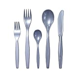 ORNAMIN Besteck-Set 2 GO 5-teilig | Edles Mehrweg-Besteck für Events & Catering | Leicht & Geräuscharm | Ideal für Hochzeit Glamping & Party | Made in Germany
