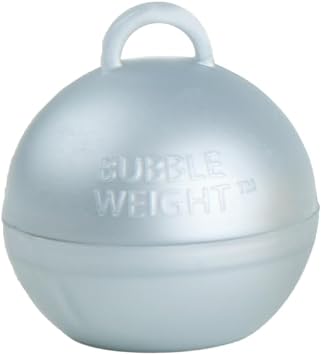 Creative BalloonsTM Bubble Weight 35 g Metallic Silver Balloon Weights for Helium Bouquets & Centerpieces 10Pack for Parties, Weddings & Event Decor