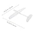 SKISUNO Airplane Throwing Foam Glider Paintable White Model for Outdoor Fun Easy to Assemble Flying Toy for Boys and Girls and Adults Creative Craft Activity for All Ages