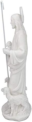 Design Toscano Jesus The Good Shepherd Marble Resin Statue 12.5 inch