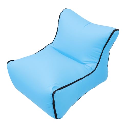 Canapé gonflable portable extérieur nylon bleu coussin de camping - 2