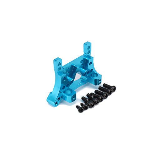 RCAWD Front Shock Tower Absorber Plate A580021 A949-09 Machined Alloy Aluminum for Rc Hobby Model Car 1/18 Wltoys A959 A969 A979 K929 Upgraded Hop-Up Parts 1Pcs(Shipped Locally)(Blue)
