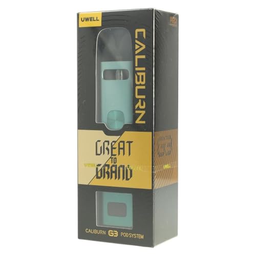 Uwell Caliburn G3 Kit (Serene Lake) From Great to Grand Premium Vape Pod System with 25W Output 900mAh Battery 2ml Pod Capacity Ideal for Smooth Flavor Delivery - UK CRC Edition No Nicotine