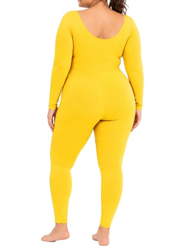 Image of STRETCH IS COMFORT Womens Plus Size Tank Unitard Athletic Rompers For Women