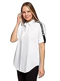 Las prendas de colección oodji Ultra tienen la talla más pequeña de lo normal, te recomendamos que elijas una talla superior a tu talla habitual o que consultes la tabla de tallas de oodji. Modelo: Talla S. Medidas: 85/65/90. Altura/peso: 175cm/52kg