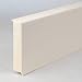 Produktbild 10 Meter Fußleisten | Sockelleisten 60 x 12 mm"10650-0101" aus PVC Hartschaum | Kunststoff-Leiste Weiß | Weiße Sockelleiste