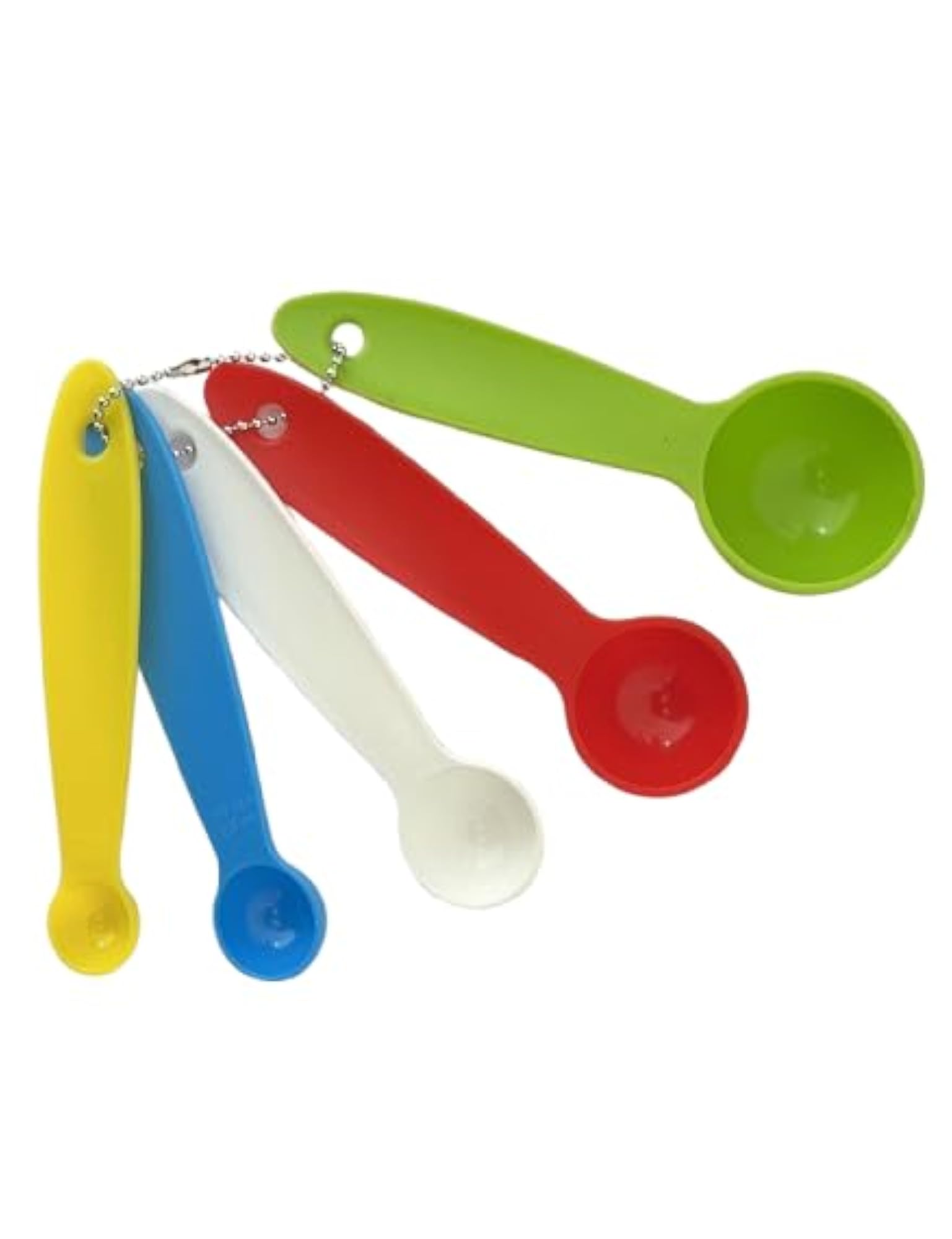 Colorful Plastic Measuring Spoons, Stackable Kitchen Tool