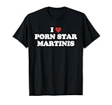 Me Encanta la Estrella Porno Martinis Funny Camiseta