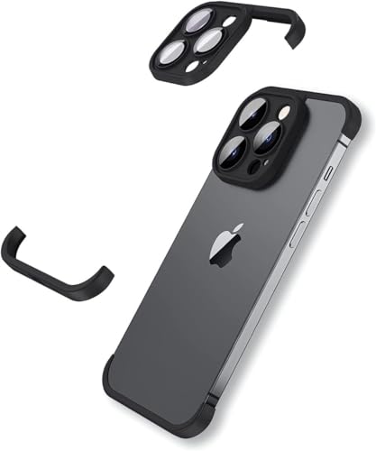 Housse d protection d objectif iPhone 15 Pro Max en titane gris pour un design sans cadre élégant