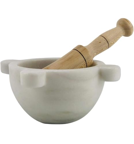 MORTERO MARMOL BLANCO 14 X 8 CM - DISHESTONE