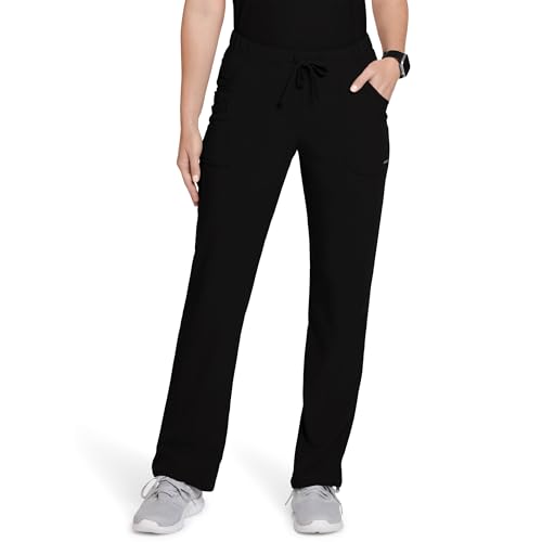 Jockey Women's Scrubs Women's Extreme Comfy Scrub Pant, Black, L