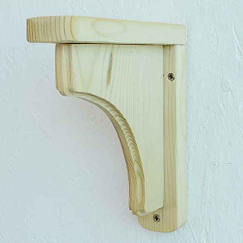 2 x Pine Wooden Shelf Brackets Gallows Bracket 300mm x 300mm Amazon