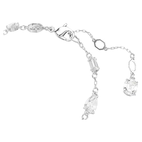 Swarovski Idyllia Bracelet, Mixed Cuts, Snowflake, Clear, Rhodium Finished3