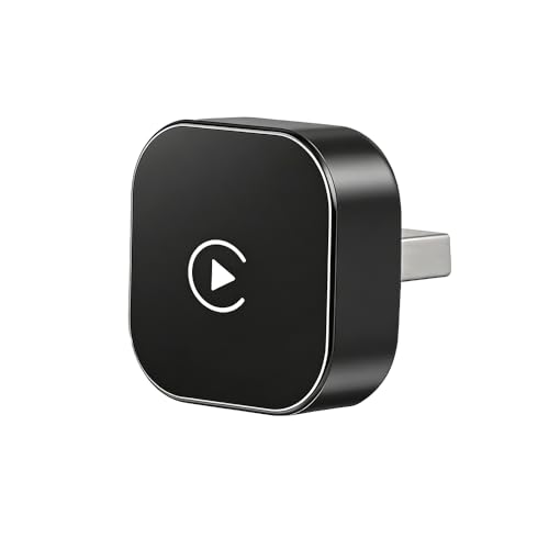 Adaptador CarPlay Inalámbrico 2 en 1 para Coche, Wireless CarPlay y Android Auto, WiFi 5.8GHz, Bluetooth 5.0, Plug & Play, USB-A/USB-C, Conexión Automática, Compatible con iPhone y Android